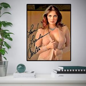 Sexy Linda Carter Signed  Reprint HQ Handmade Photo Canvas 12x16